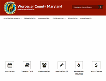 Tablet Screenshot of co.worcester.md.us